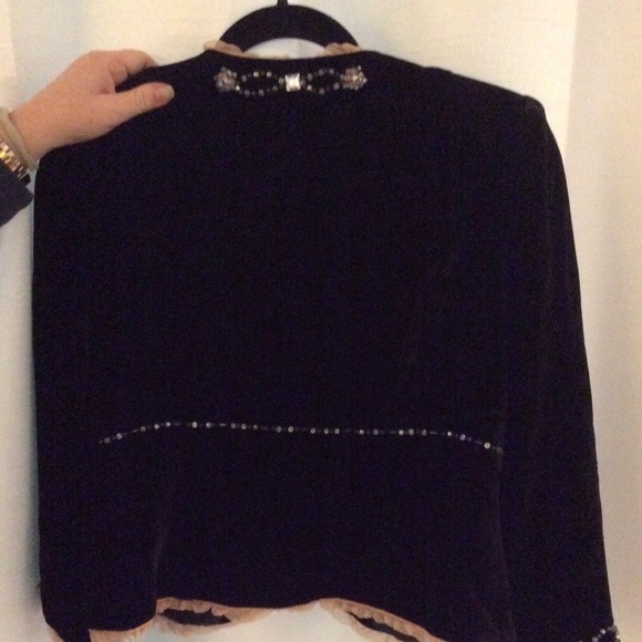 Beautiful Black Velvet Nanette Lepore  jacket - Picture 2 of 4